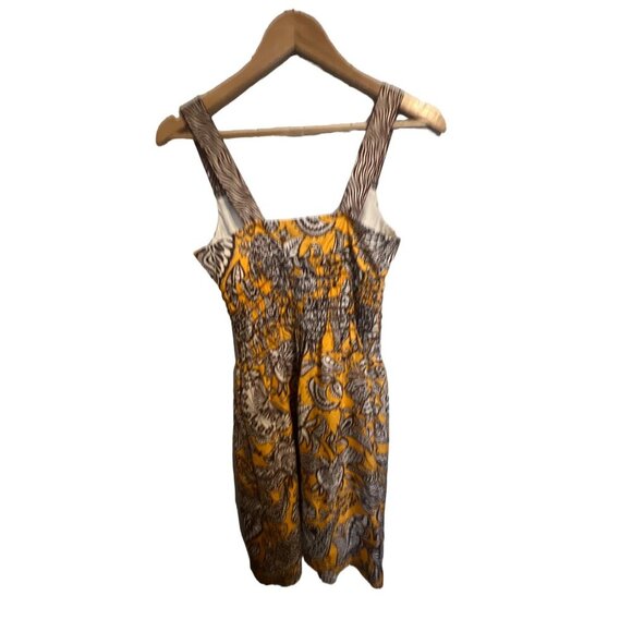 Trina Turk Dress Silk Toucan Obon Zebra Paisley Size 4 - Picture 3 of 5